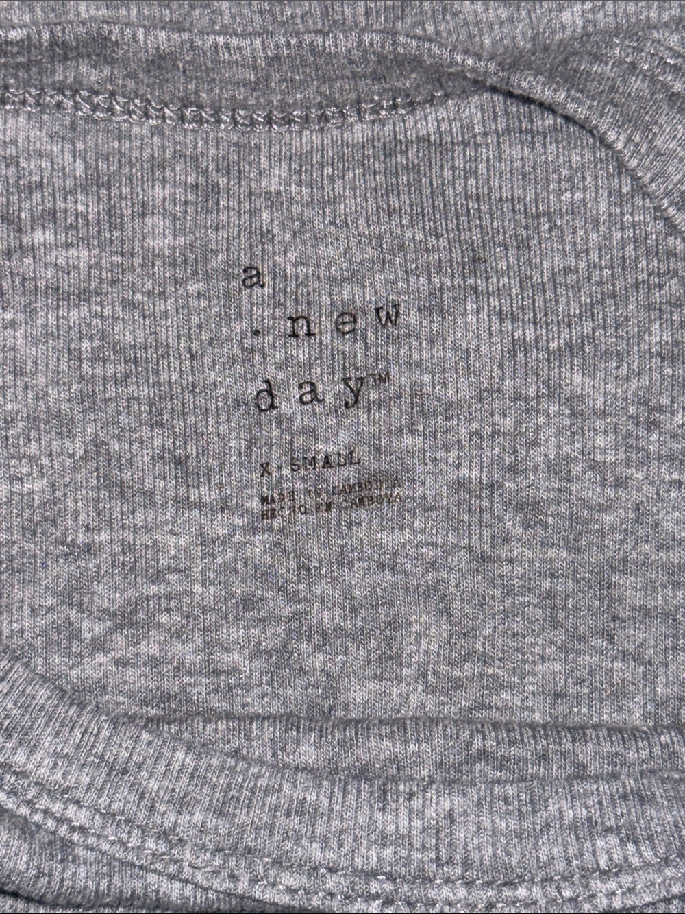 Target Gray Ribbed Tank Top - Picture 3 of 3